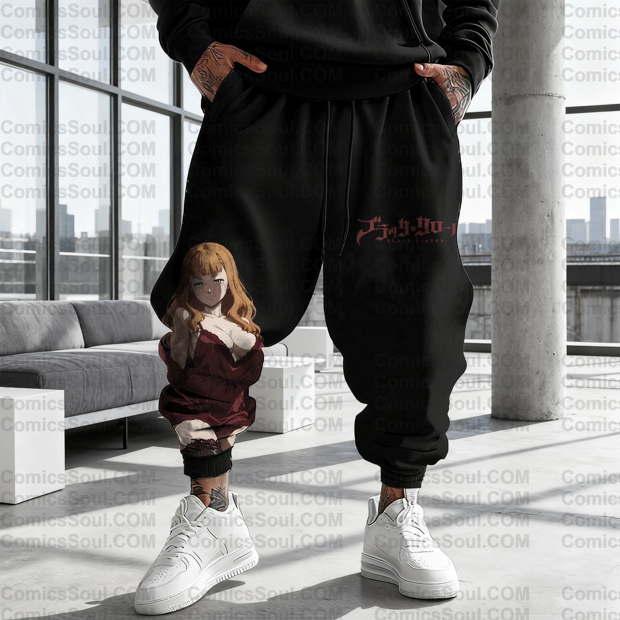 Unisex Casual Anime Streetwear Pants