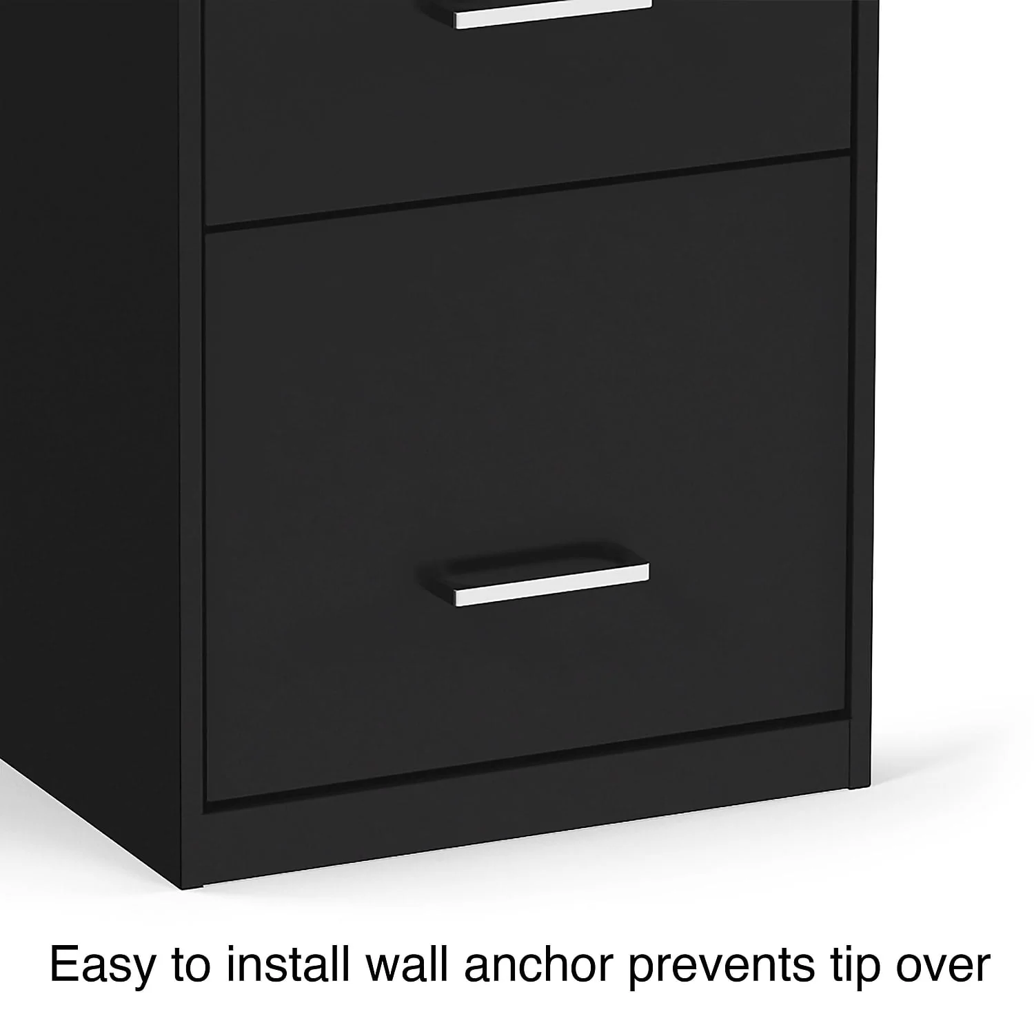 Staples 4-Drawer Vertical File Cabinet Locking Letter Black 18"D (52152) 16883/52152 - Image 6