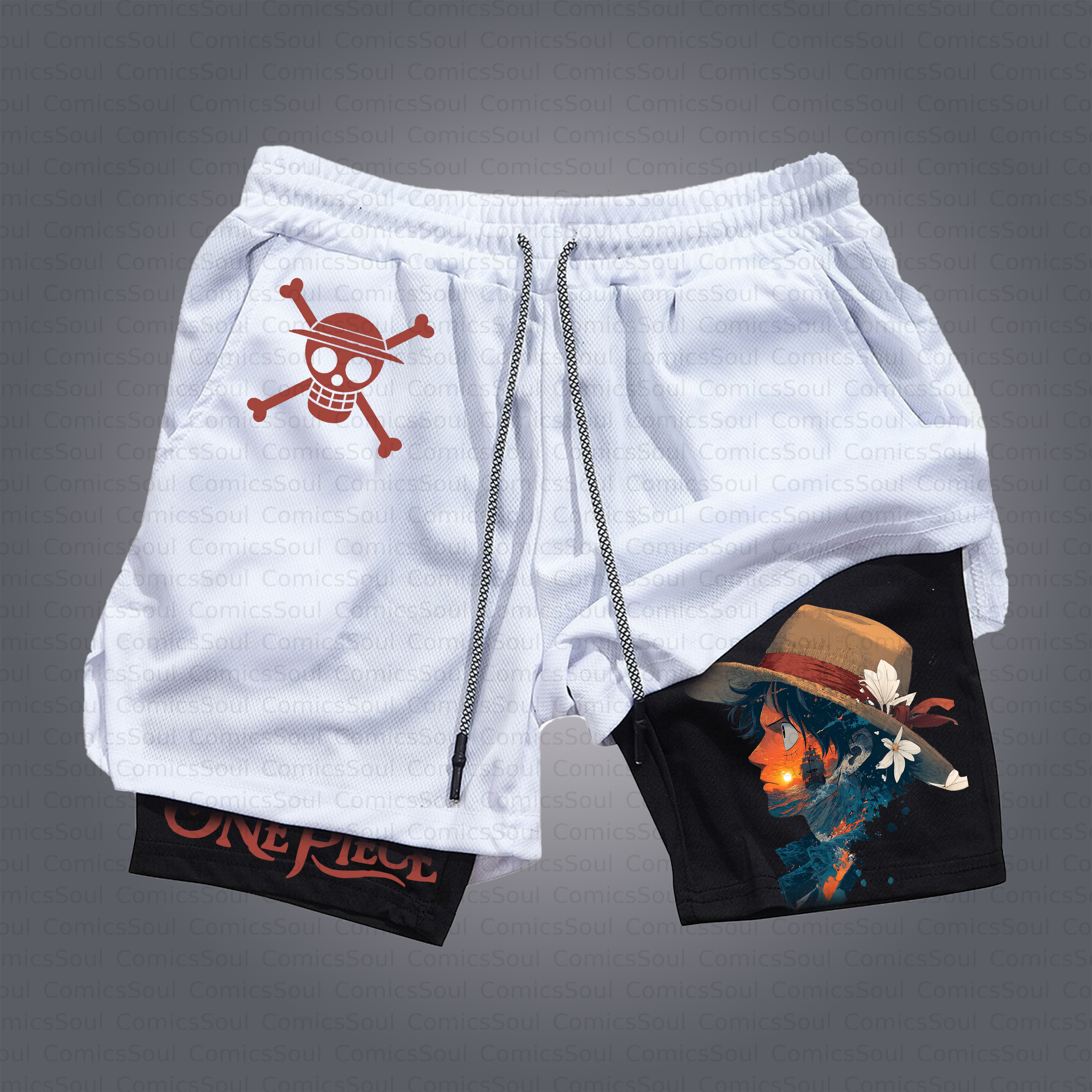 Unisex Casual Anime Style Shorts