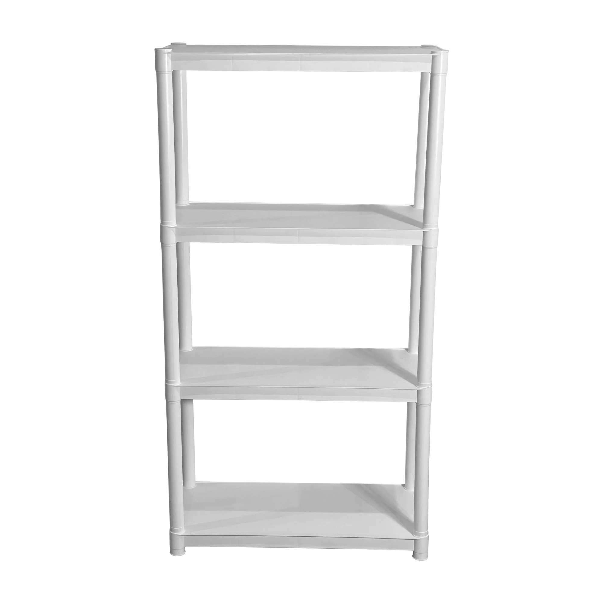 Juggernaut Storage 30"W x 14"D x 57.5"H 4-Shelf Plastic Garage Shelves, White - image 6
