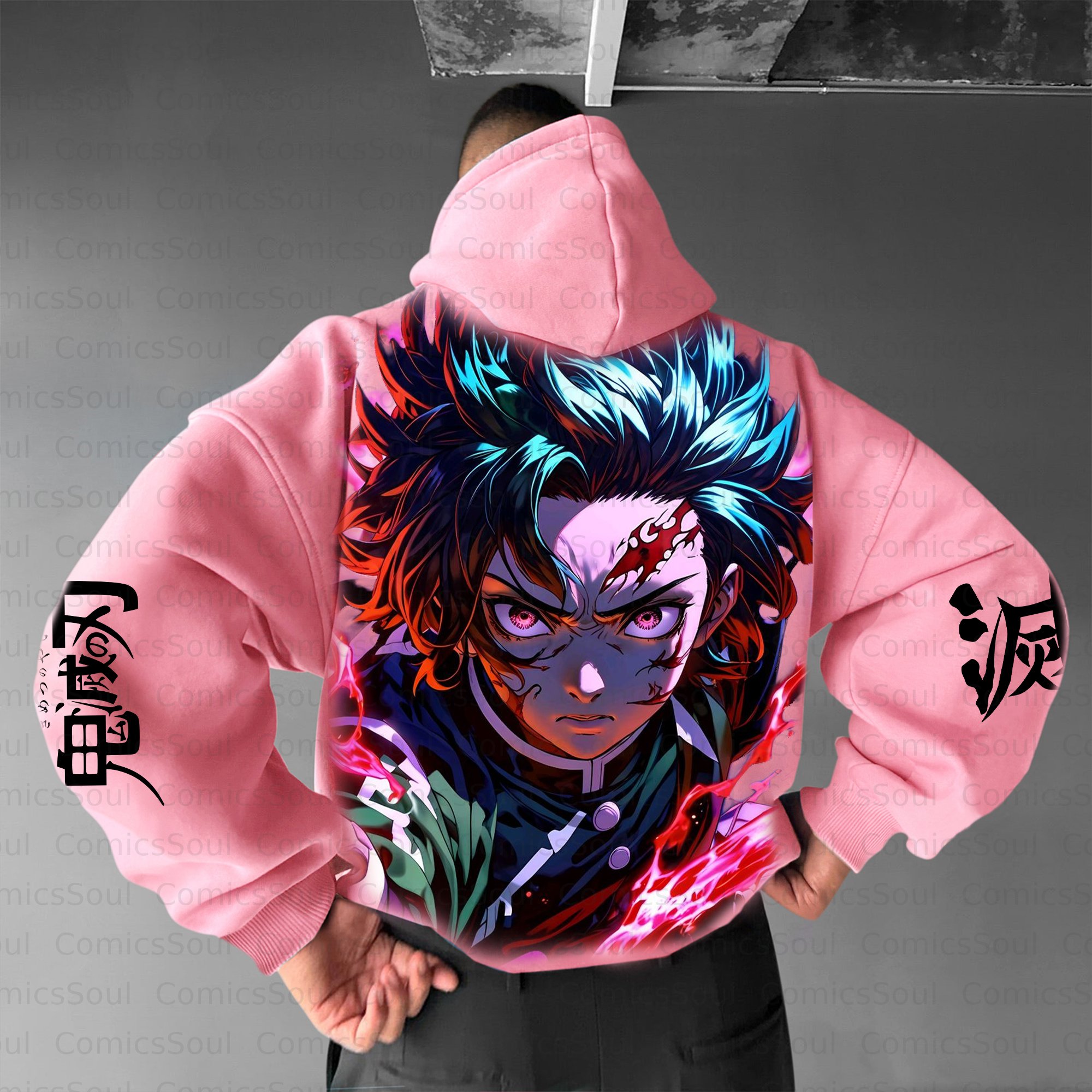 Unisex Anime Graphic Streetwear Vintage Plush Hoodie| KNY