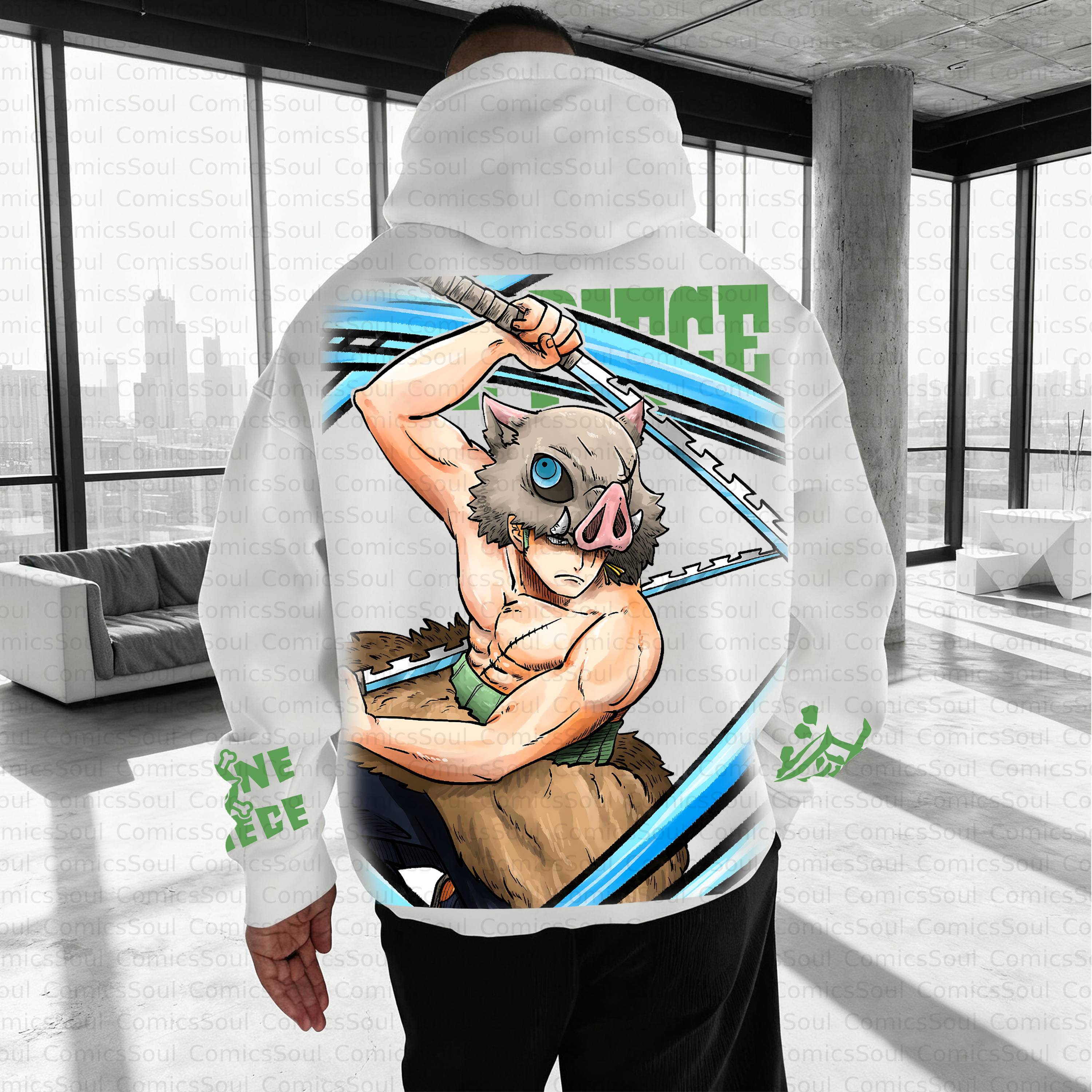 Unisex Anime Inspired Vintage Plush Hoodie