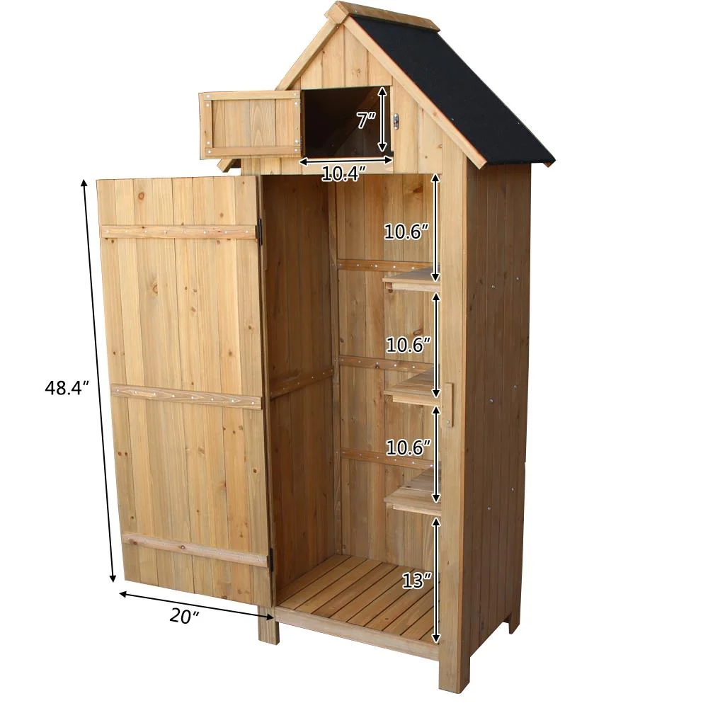 Winado 70" Wooden lockers with Firwood Single Door Durable - Image 5