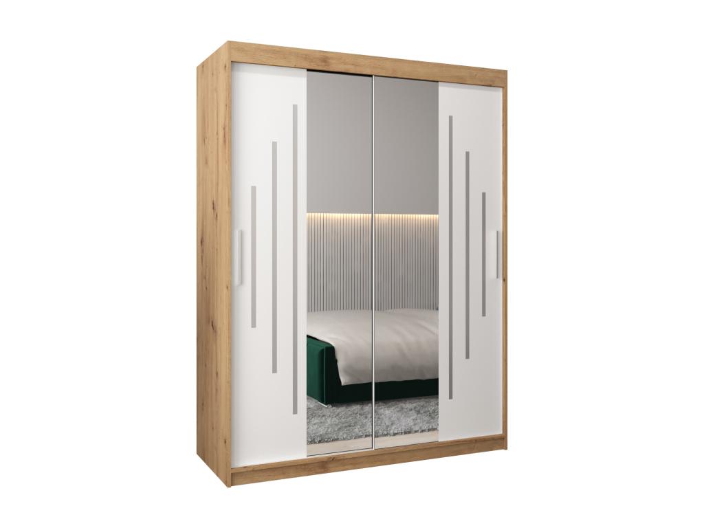 ARMARIO Hominor 1 DE PUERTAS CORREDERAS 200/150/62 2 puertas artisan/blanco