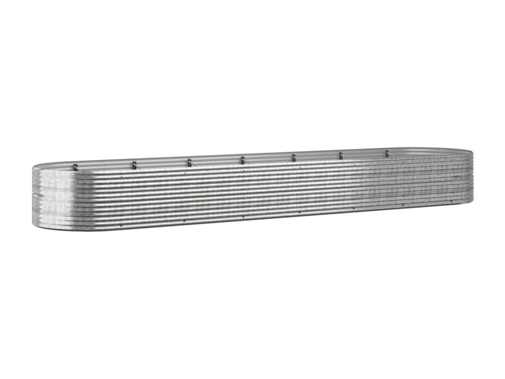 Decoratodo acero recubrimiento polvo plata 584x140x68 cm