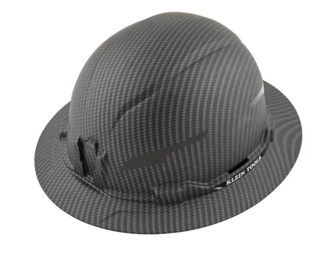 Klein KARBN Pattern, Non-Vented Full Brim Hardhat #60345 - KTF Painting Interior Exterior
