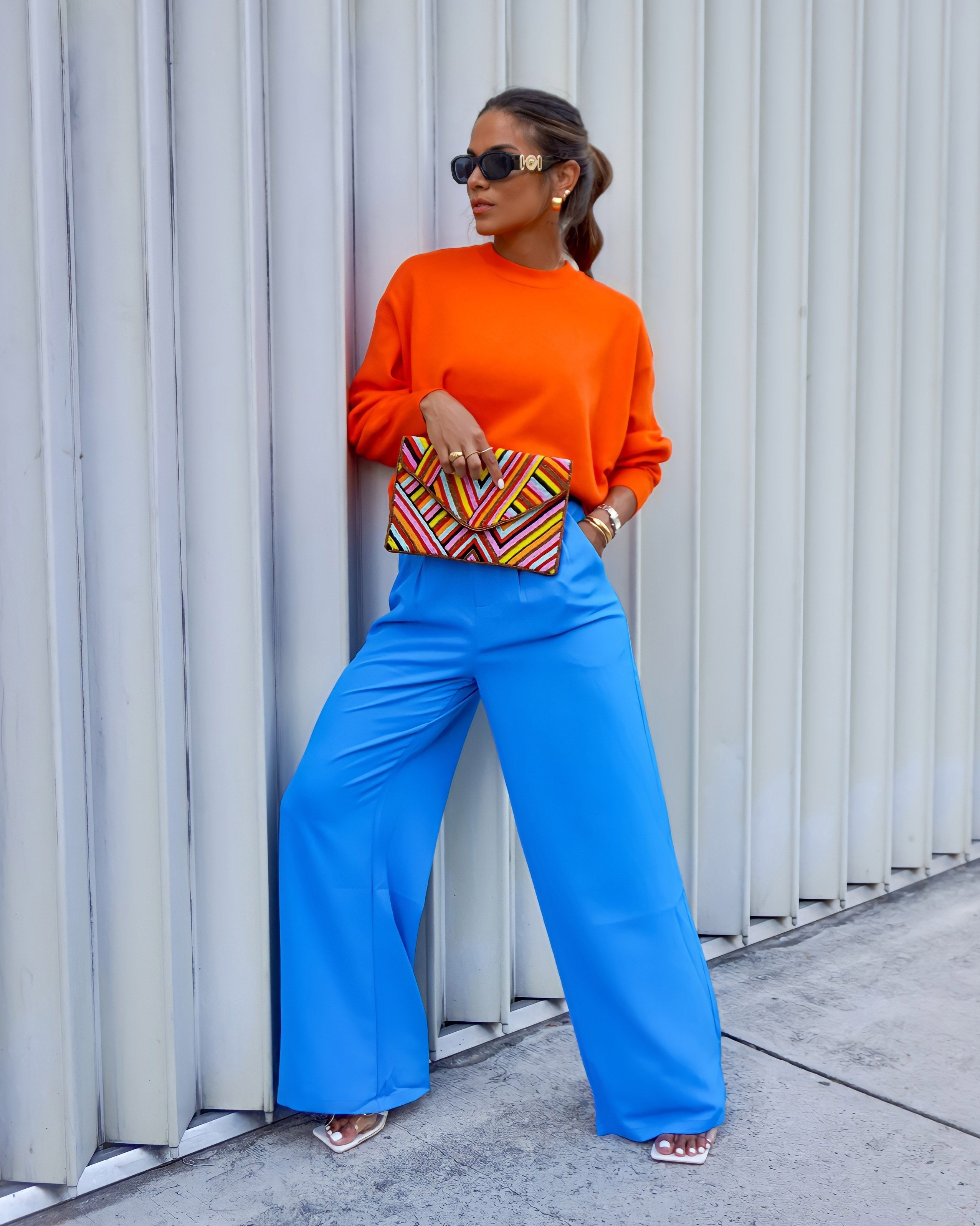 Sarna Dolman Knit Sweater - Orange - SALE - Se7enfashion