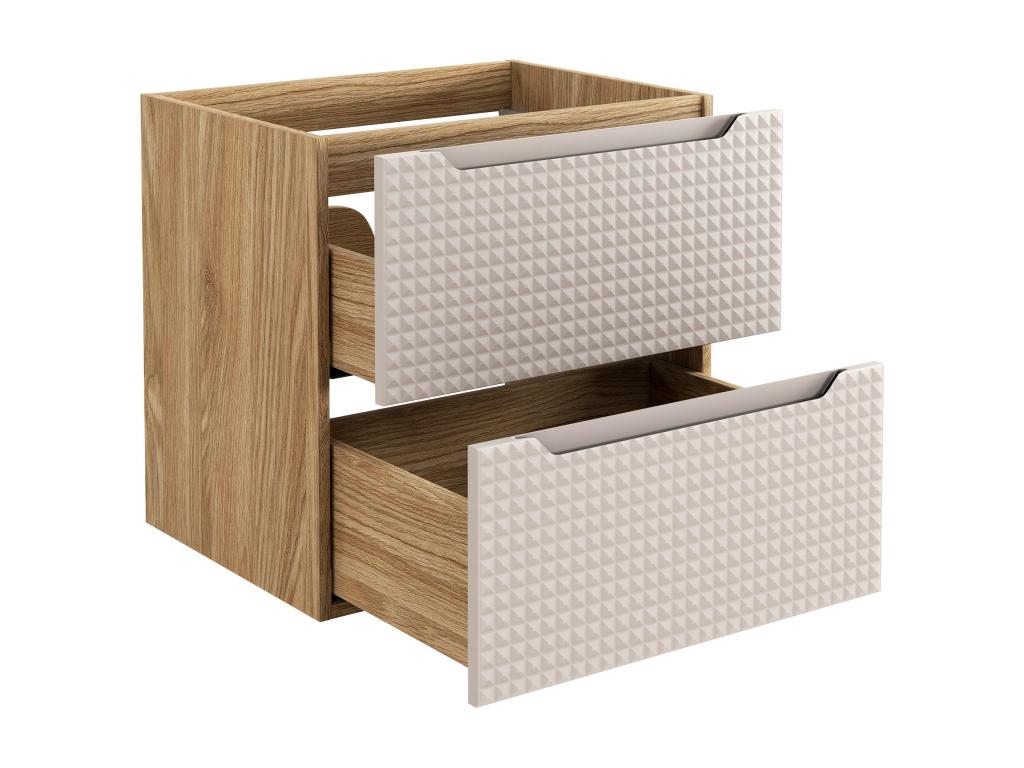 Armario Bajo Lavabos Cozetiq CUW60 2D 60x46x57 Beige
