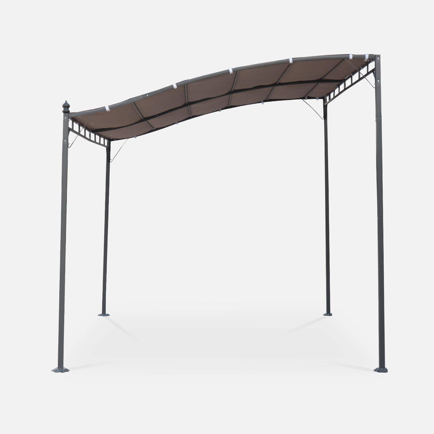 Brestum - Pérgola adosada de acero, 3x2.5m