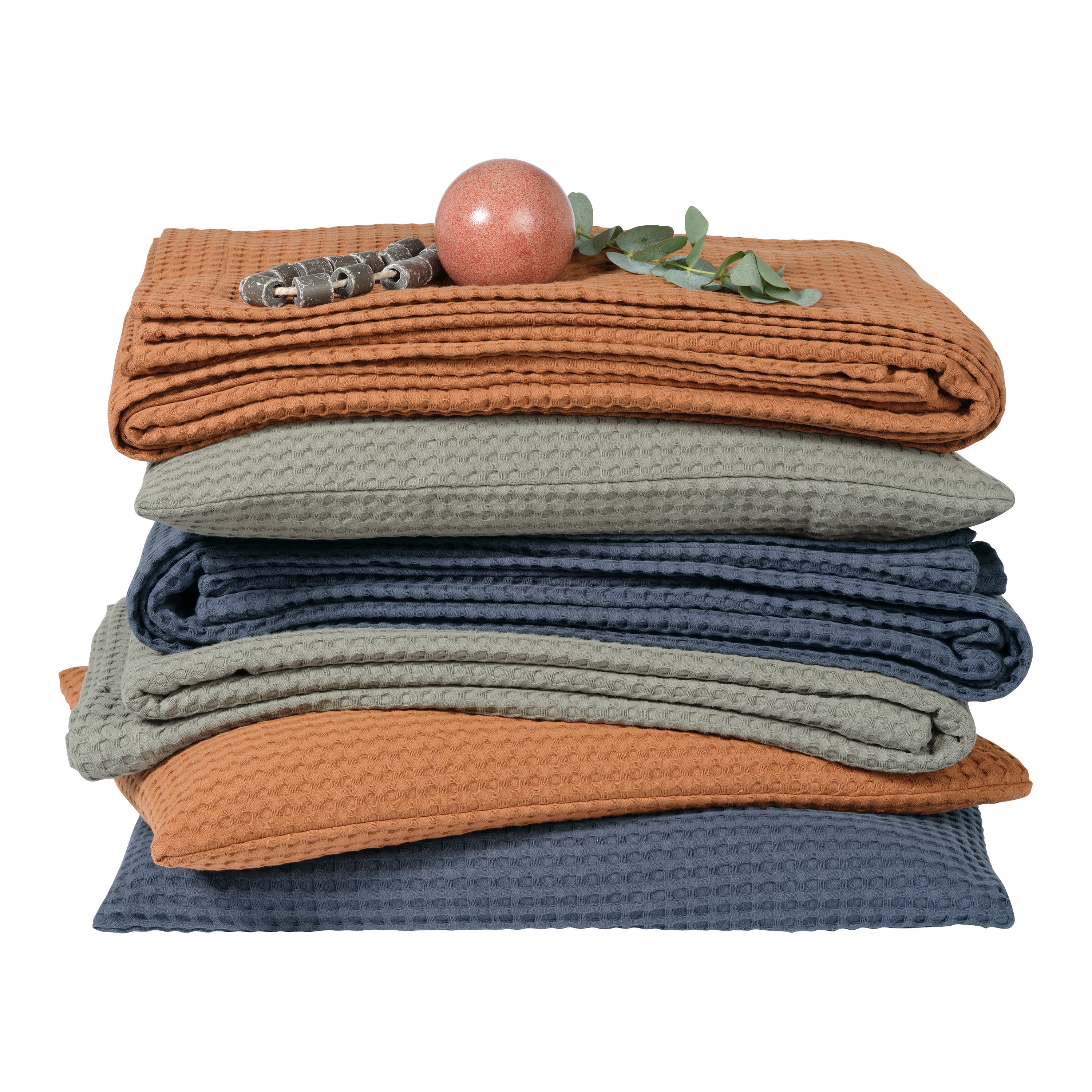 Vandyck Home Pique Sprei 270 x 250 cm - Earthgreen