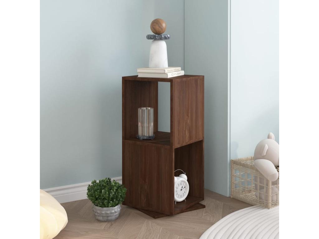 Armario giratorio aglomerado roble marrón 34 - 5x34 - 5x75 - 5 cm
