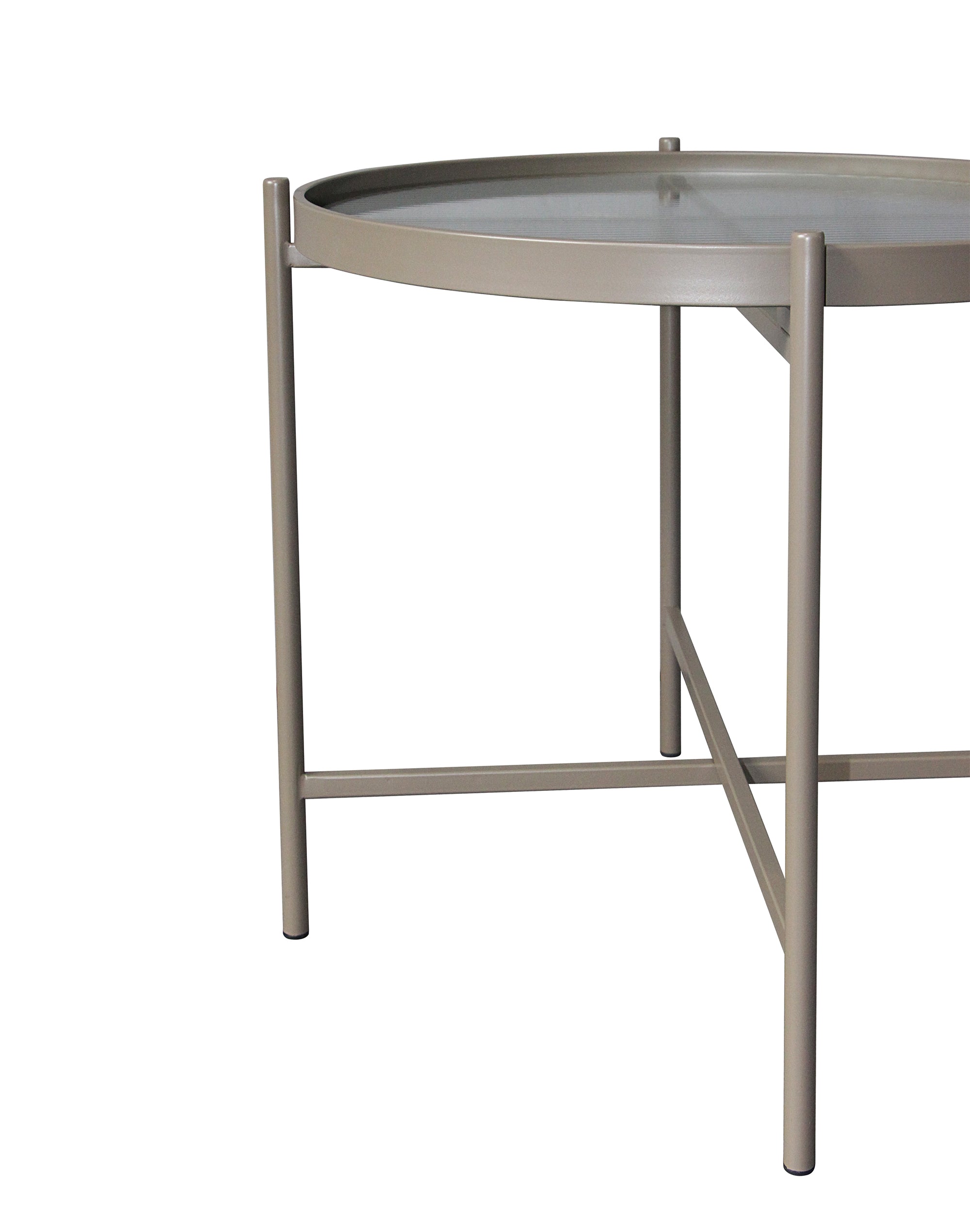 Blokker Oriel Bijzettafel H 43 x Ø 60 cm - Beige