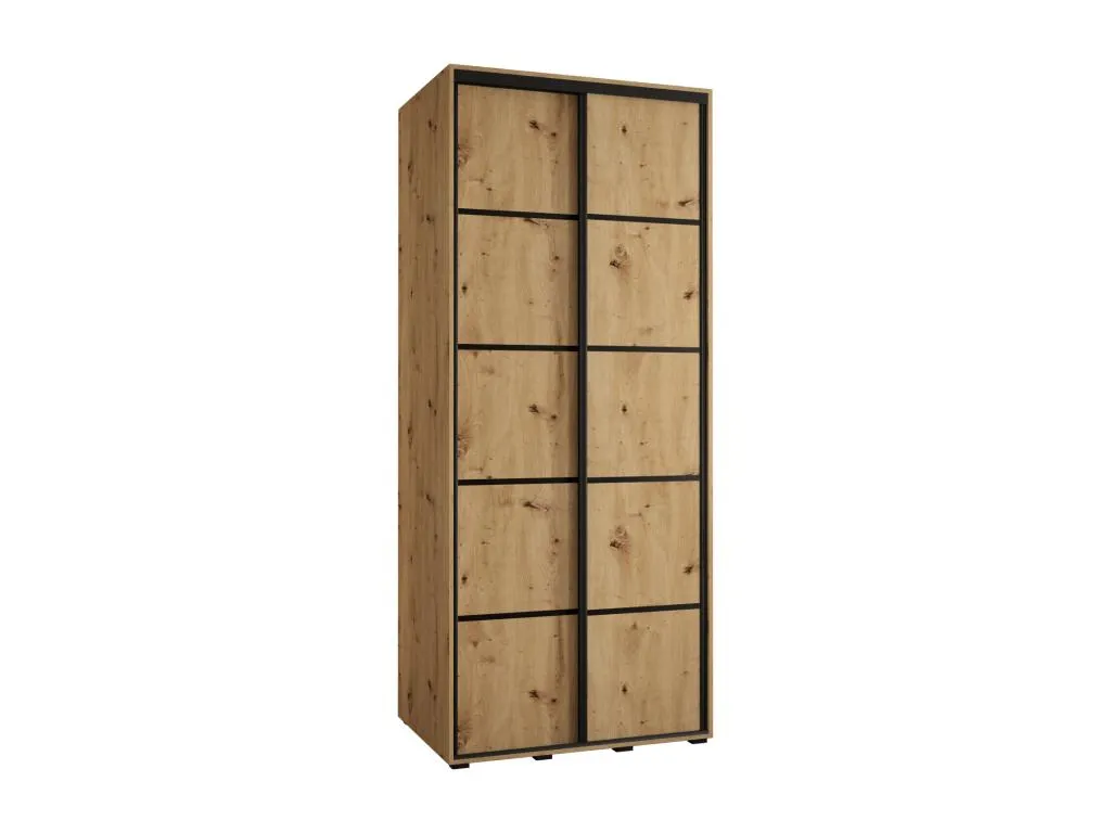ARMARIO Vivircalido 4 DE PUERTAS CORREDERAS 235.2/120/45 2 puertas (Artisan/Artisan/Negro) bdfb42426