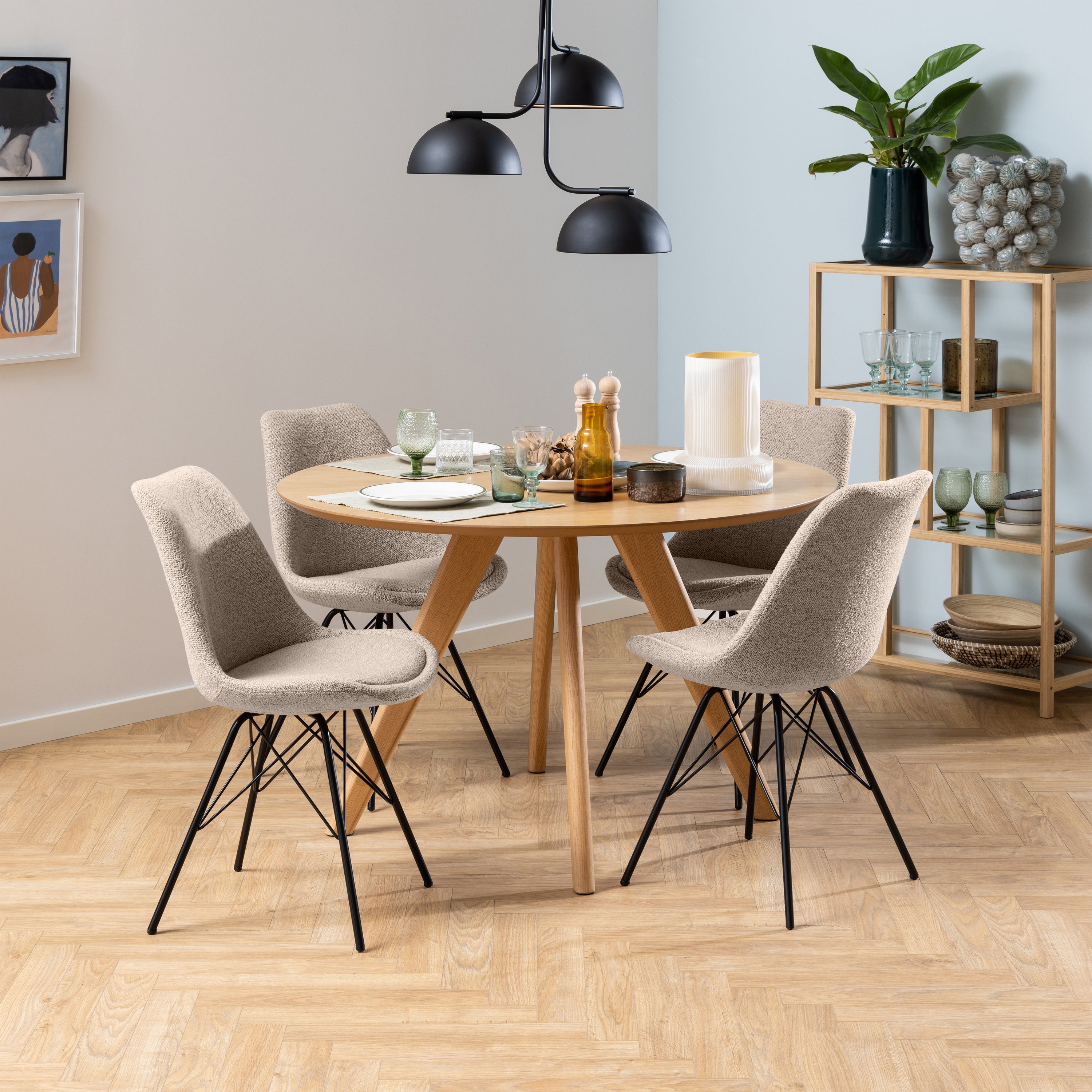 Blokker basic Iris Eetkamerstoel - Beige