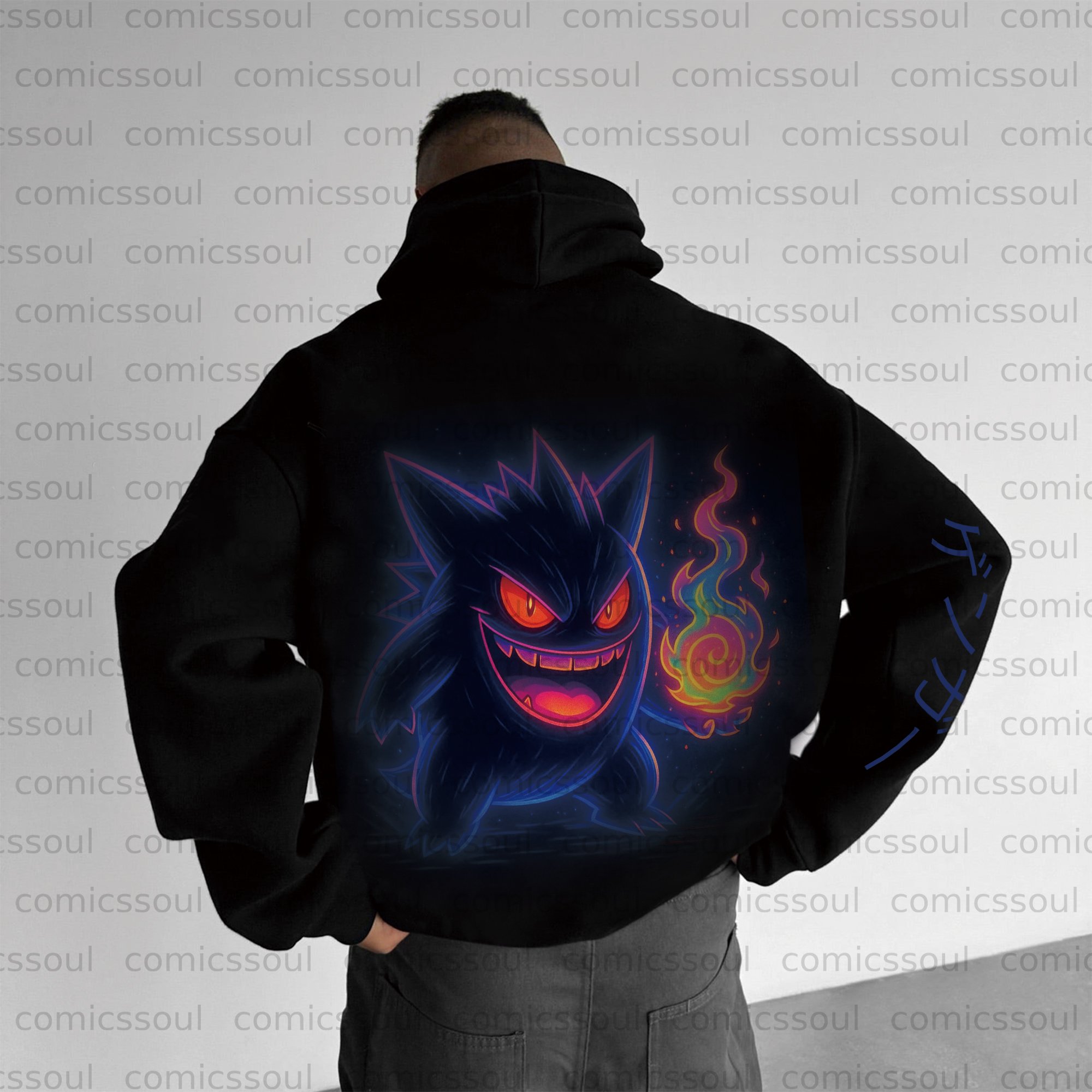 Unisex Anime Graphic Streetwear Vintage Hoodie