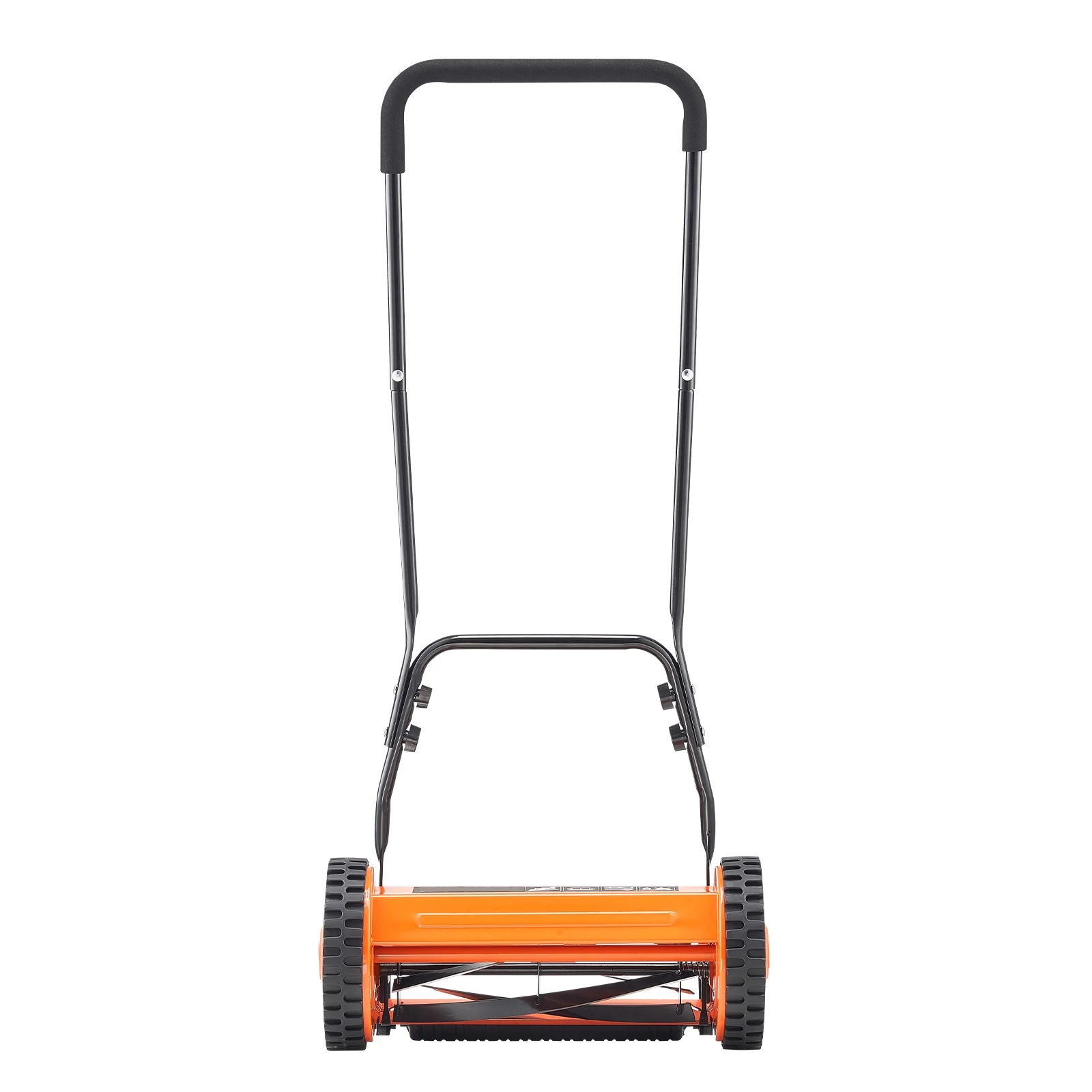 KFFKFF 16-Inch Manual Push Reel Lawn Mower, 5-Blade Design, Adjustable Cutting Height from 0.6 to 1.75 Inches, Walk-Behind Mower with Grass Collection Bag for Lawns, Driveways, and Courtyards - Image 9