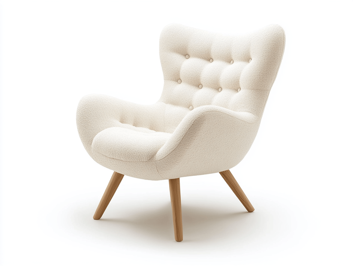 Sillón suave y cómodo con diseño elegante