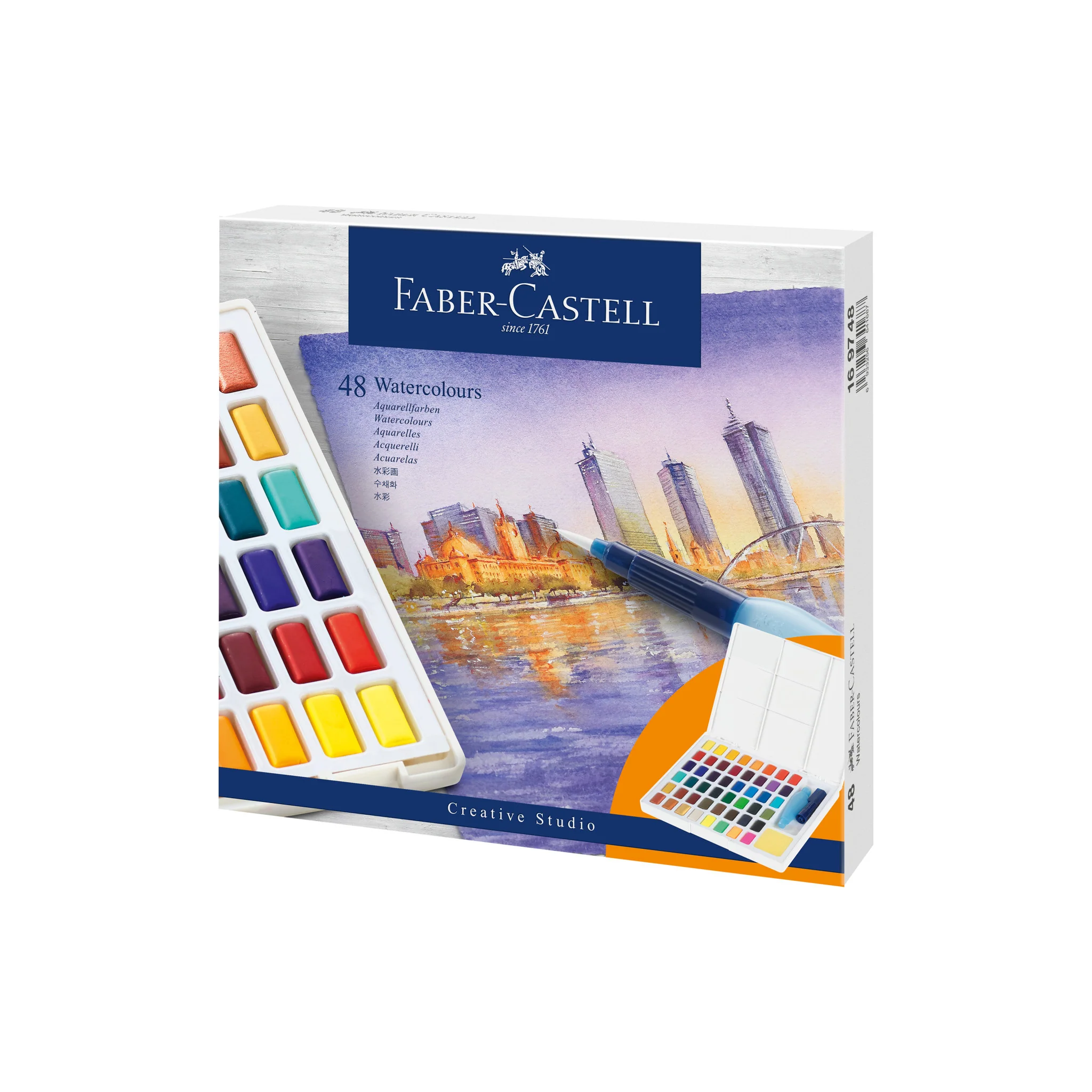 Watercolor Pans, Set of 48