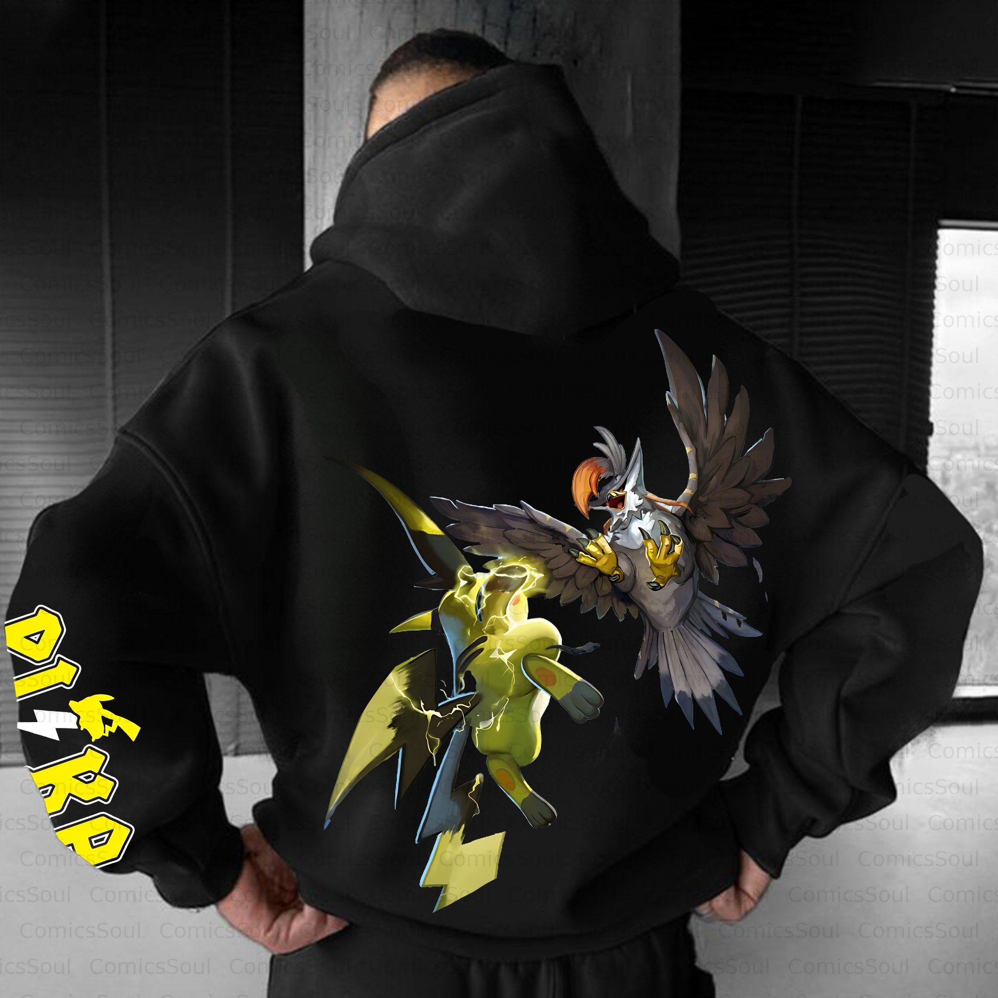 Unisex Anime Inspired Vintage Plush Hoodie