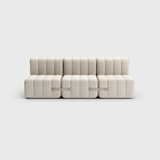 Curt-Set 6 - e.g. Flexibele 3-zitter - Sera - Calla (Wit   Beige)
