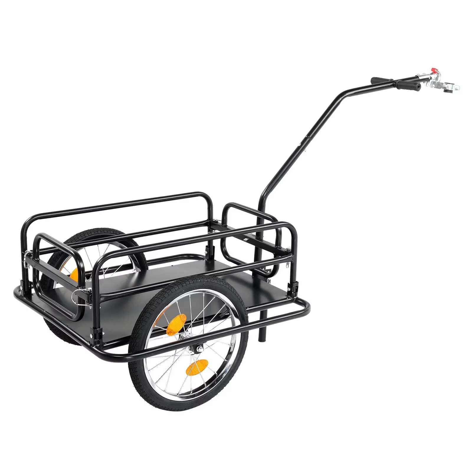 Ktaxon Two-Wheel Bicycle Cargo Trailer, Black, 16 in Inflatable Wheels Ktaxon Two-Wheel Bicycle Cargo Trailer, Black, 16 in Inflatable Wheels
