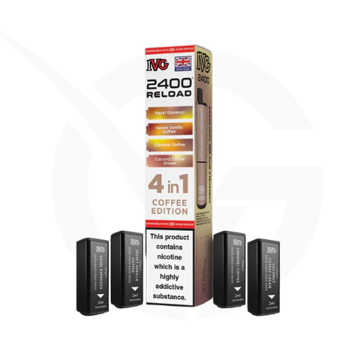 2400 reload ivg Coffee Edition 4-in-1 Prefilled Pods By IVG 2400 Reload