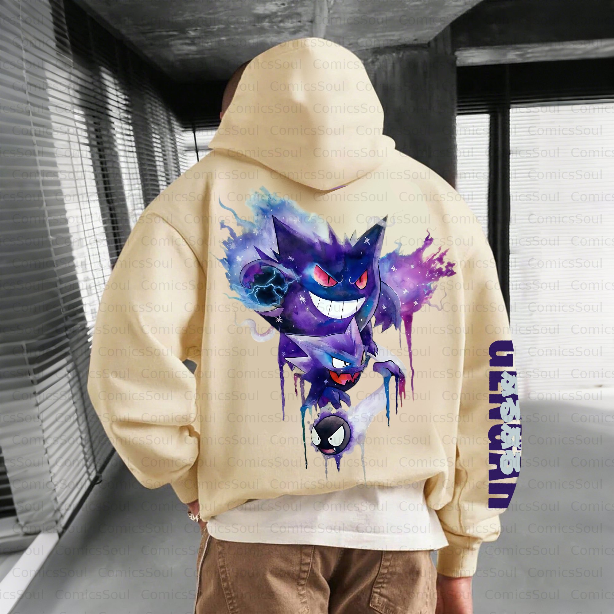 Unisex Anime Inspired Vintage Plush Hoodie