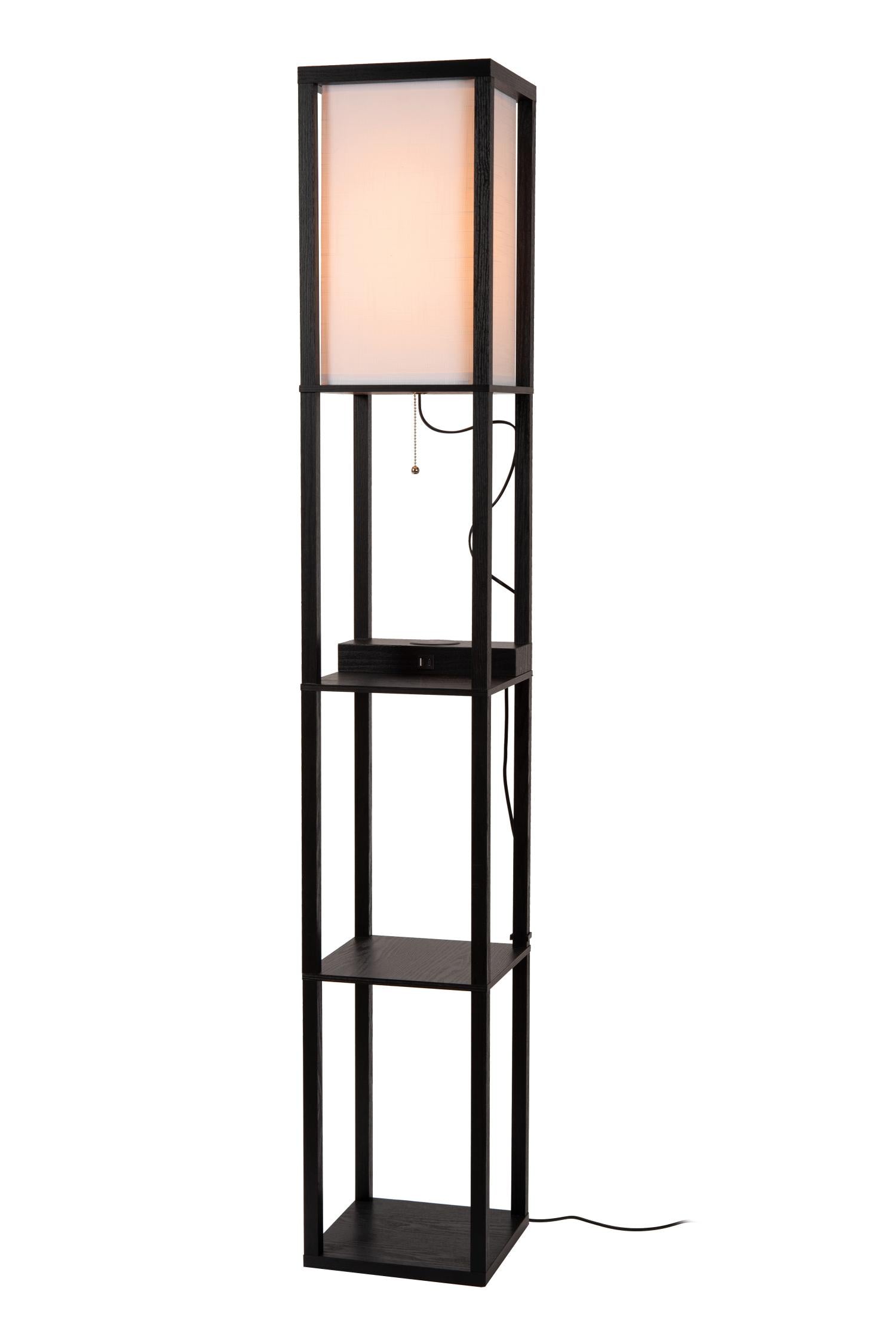 Lucide MENNO Vloerlamp - Zwart