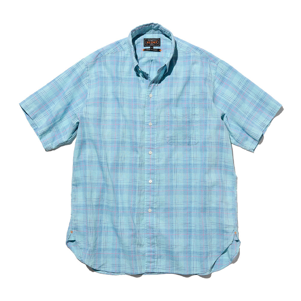 Beams Plus - Chemise B.D Classic Ikat - Sax