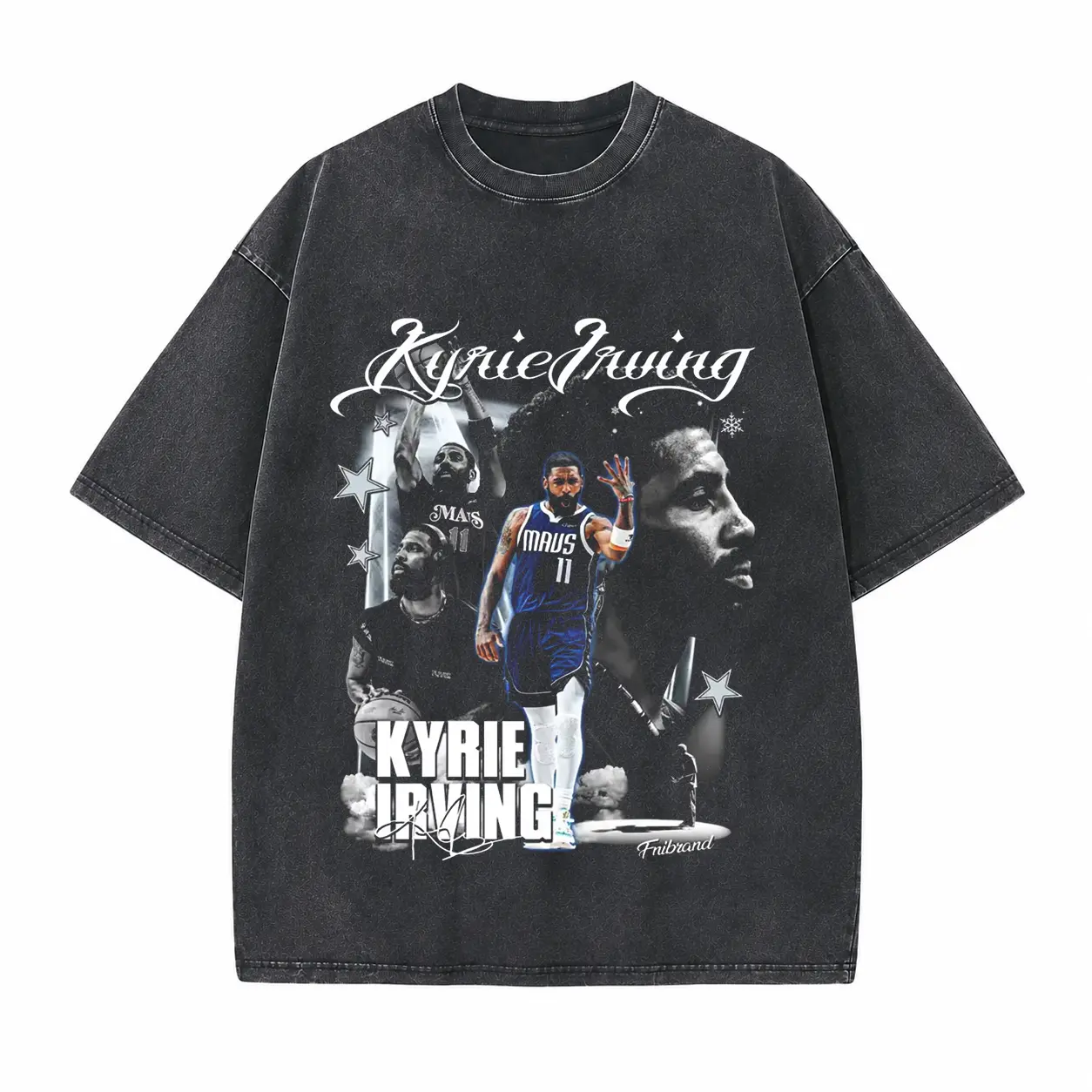 Basketball Point Guard Collage Printed Unisex Washed T-Shirt