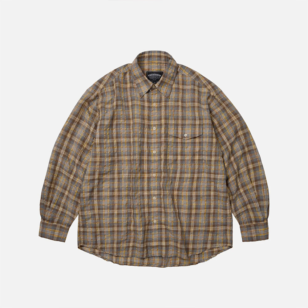 Frizmworks - Chemise Uneven Check - Jaune