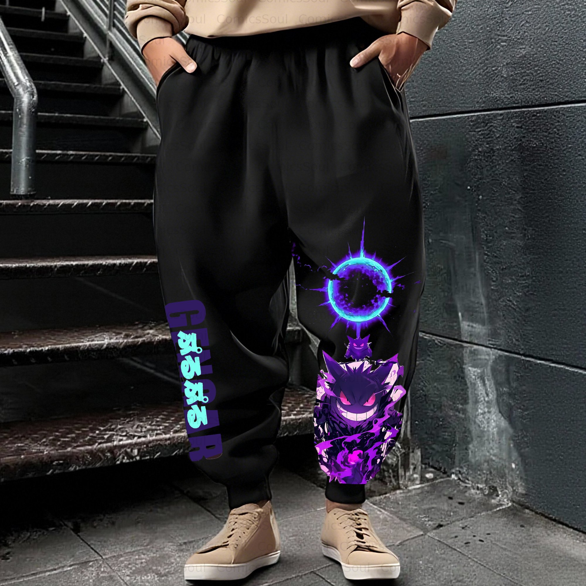 Unisex Casual Anime Streetwear Pant