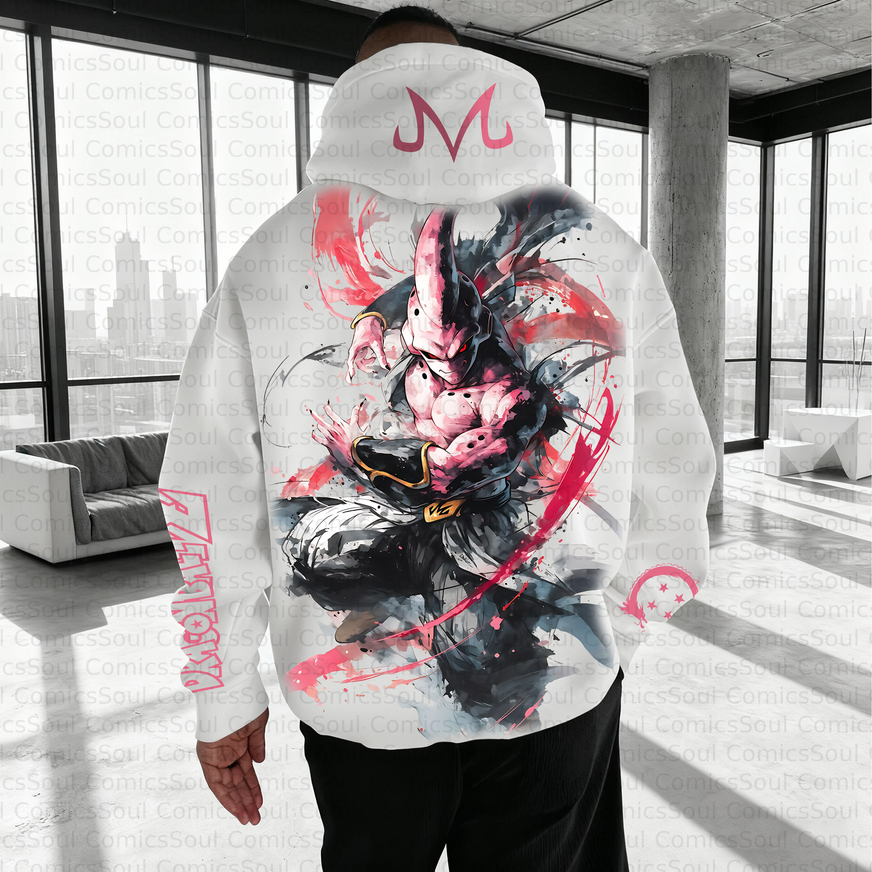 Unisex Anime Inspired Vintage Plush Hoodie