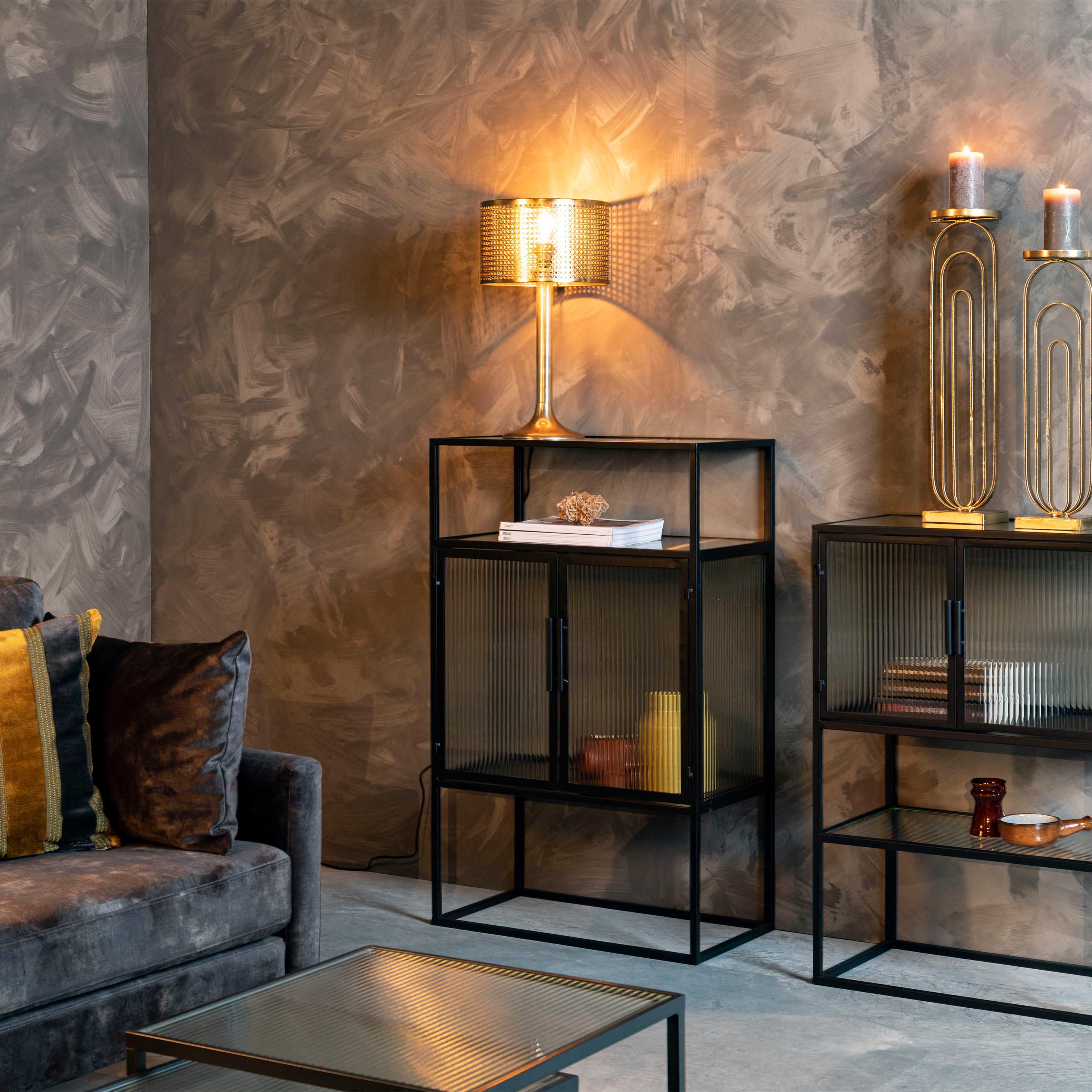 Dutchbone Boli Opbergkast - Zwart