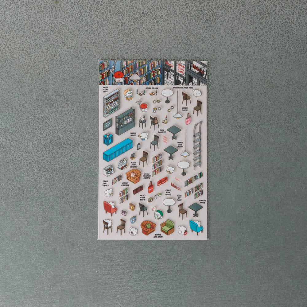 Kit stickers Used Book Café