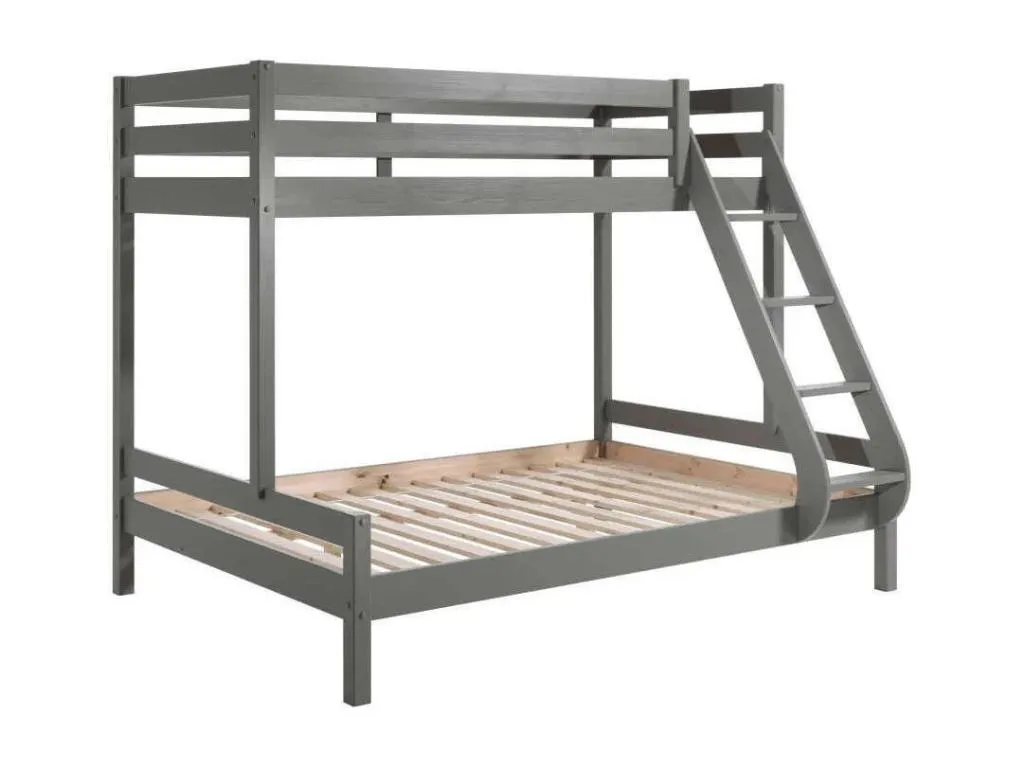 Litera 90/140x200 cm Hogarsens macizo gris Hogarsens