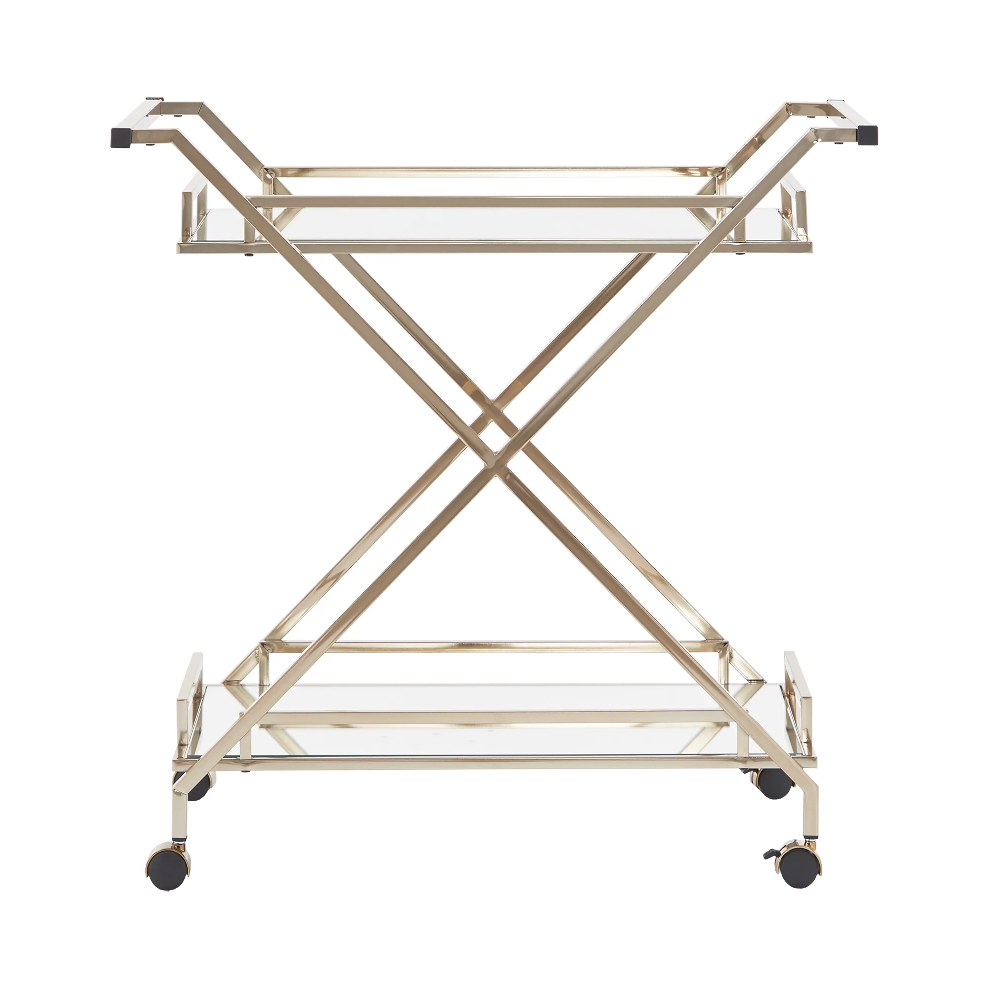 Weston Home Grosseto Champagne Gold Bar Cart - Image 6