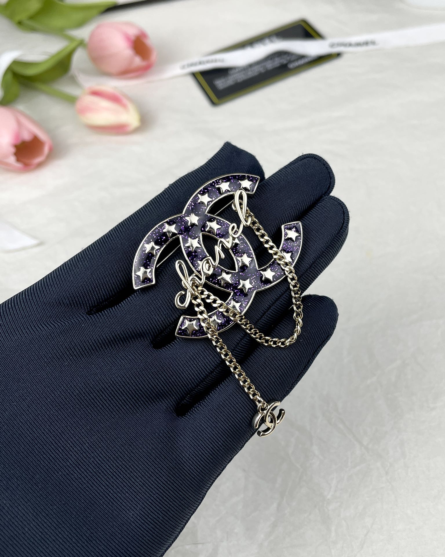 Chanel Star Enamel Coco Brooch Earrings - Original Replica Club