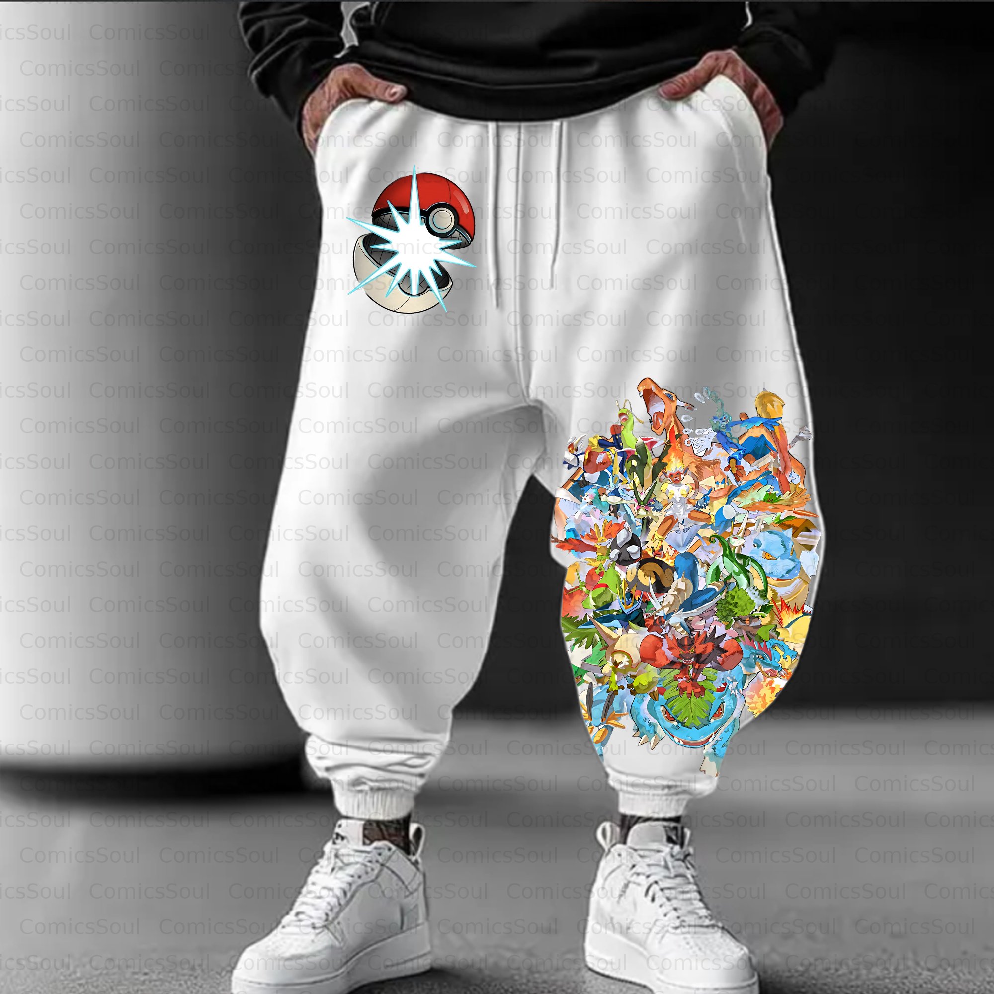 Unisex Casual Anime Streetwear Pant