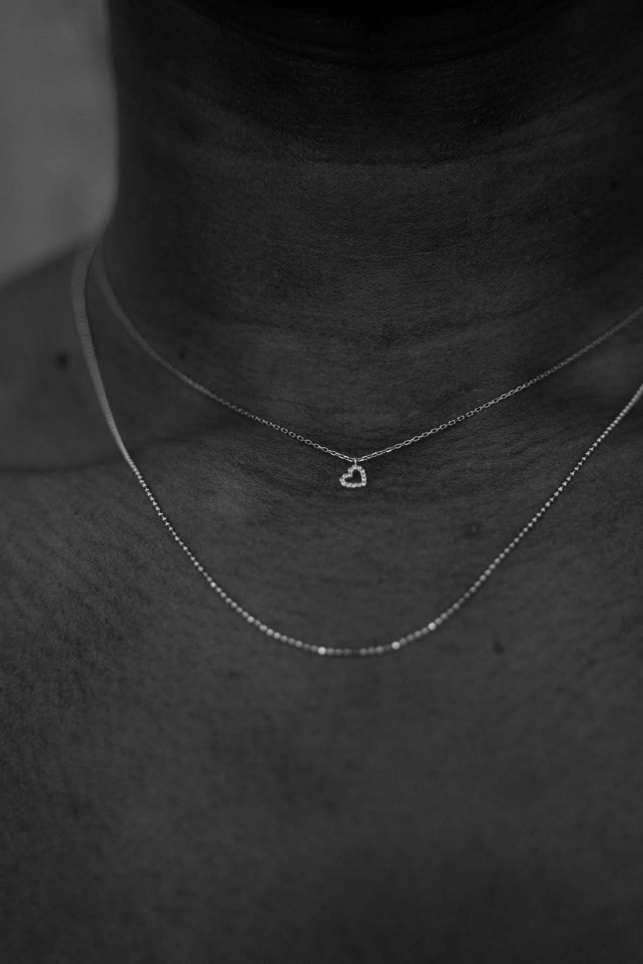 diamond heart necklace