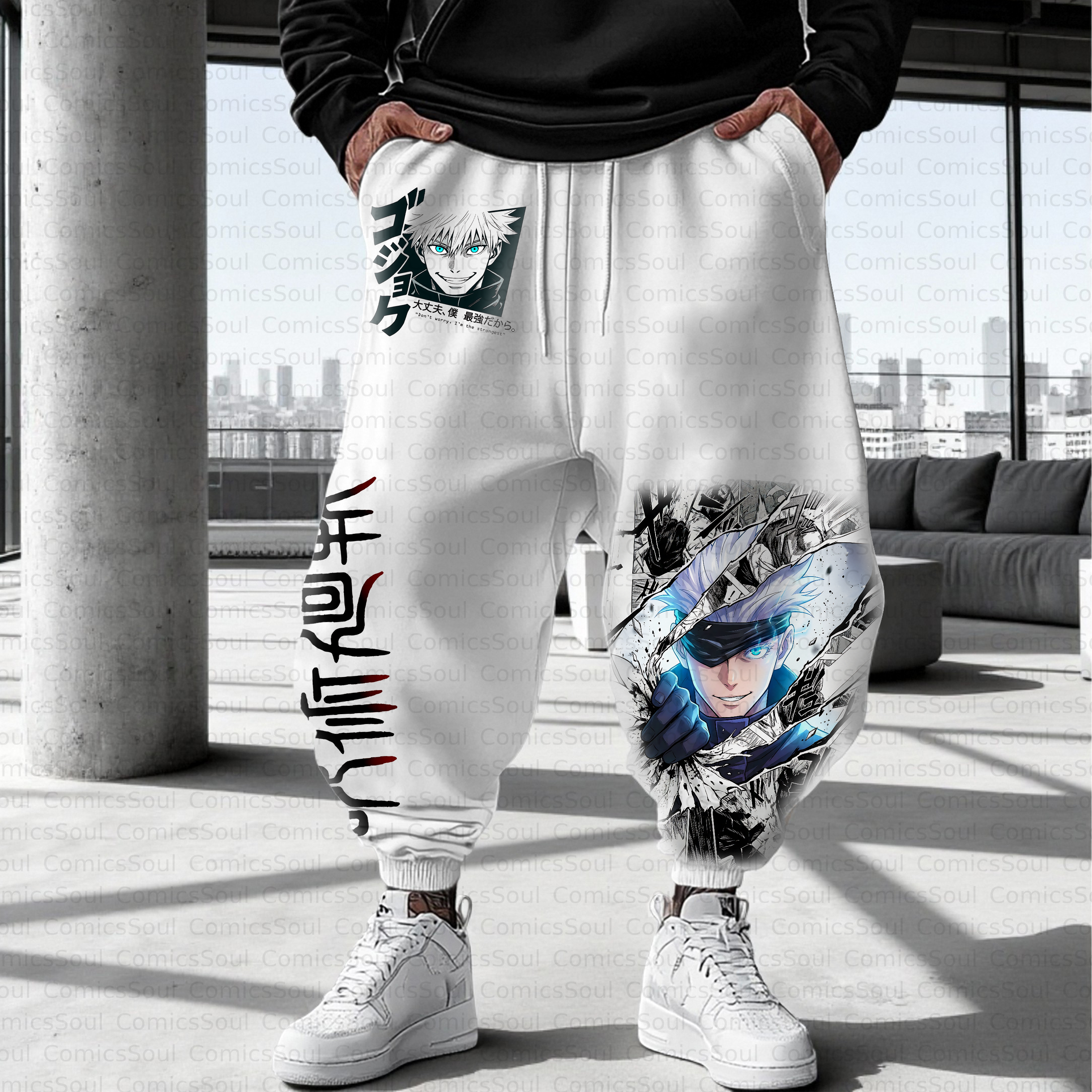 Unisex Casual Anime Streetwear Pant