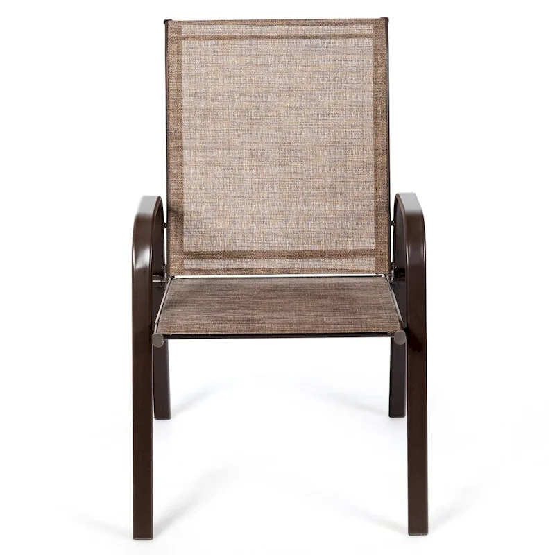Costway Set of 4 Patio Chairs with Armrests for Garden and Deck - View Details