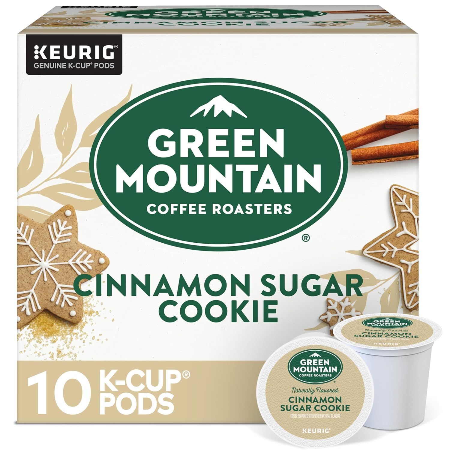 Green Mountain Coffee Roasters Cinnamon Sugar Cookie Coffee. 10 Count
