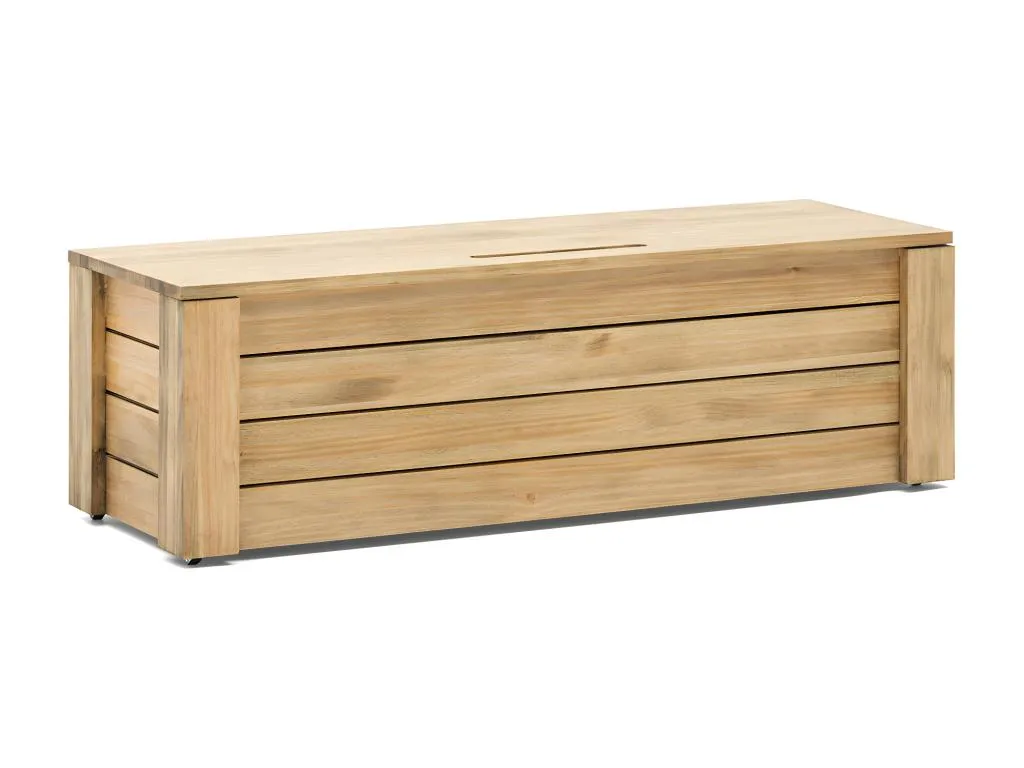 Cajón de cama Nidovia pino macizo acabado vintage 40x120x37 cm pqh2274495