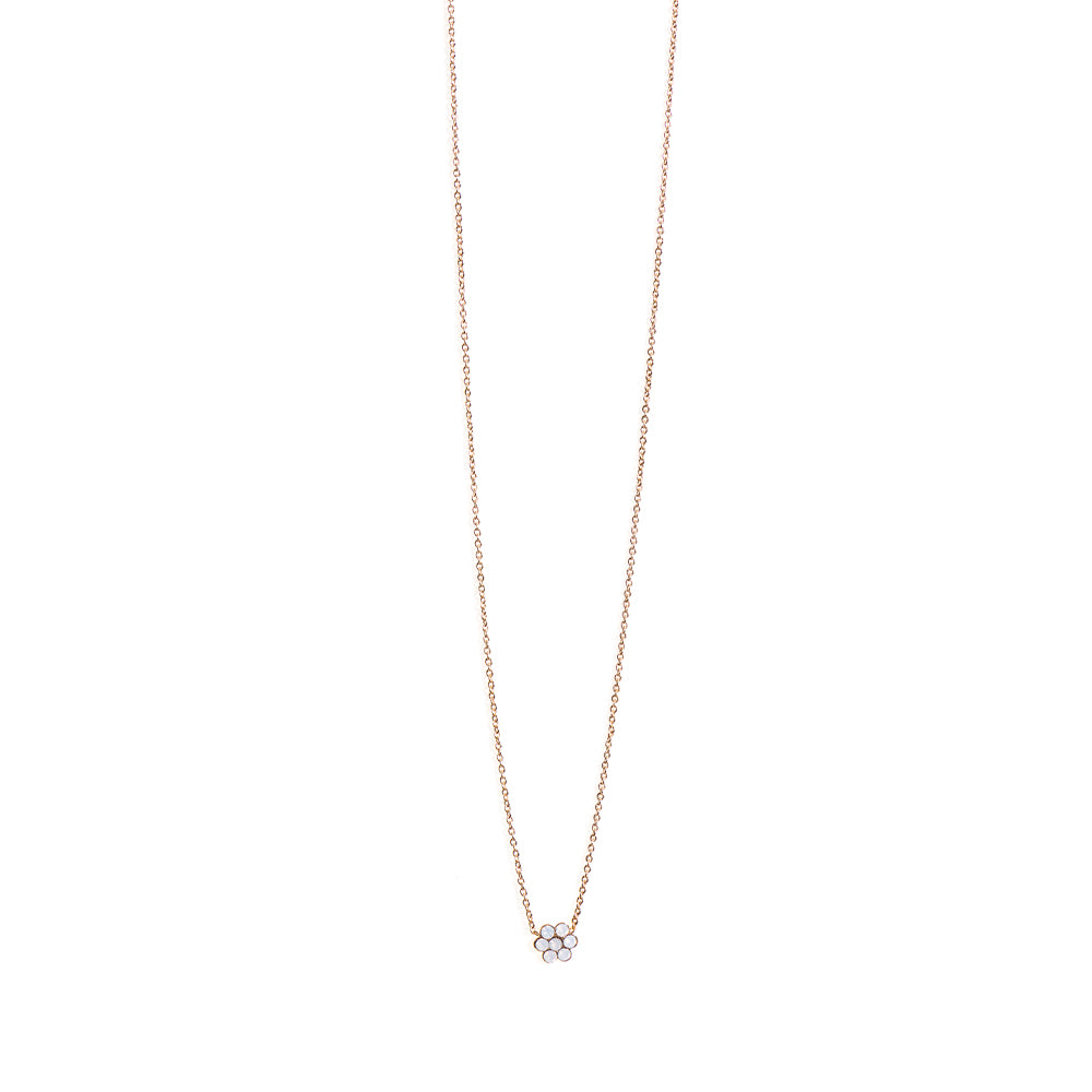 Tassia Canellis - Collier Blossom - Blanc Opale