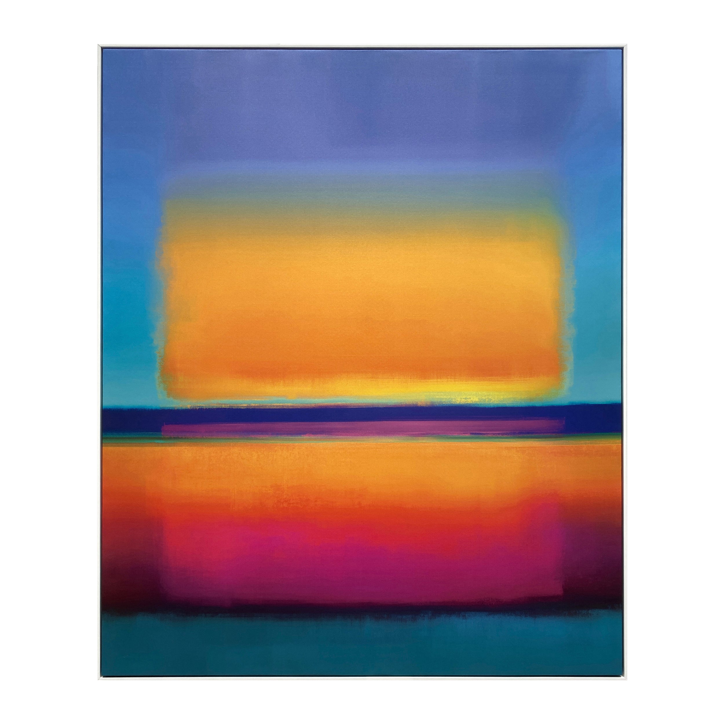 Blokker Neon Blaze Schilderij 100 x 120 cm - Wit