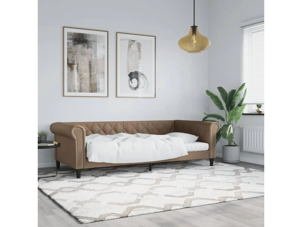 Sofá cama Decopractico 90x200 cm piel sintética TYVV92954