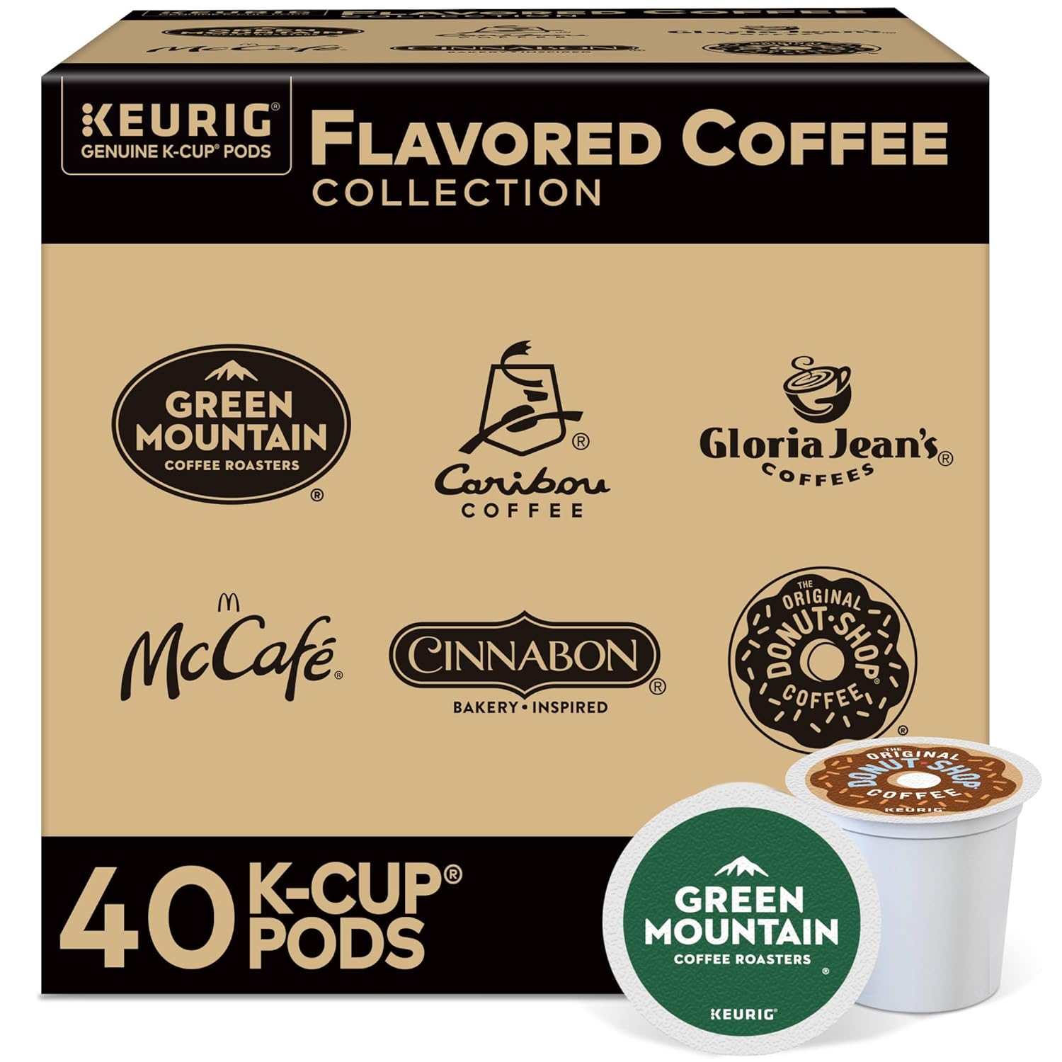 Keurig® Flavored Coffee Variety Pack. Keurig Single Serve K-Cup Pods. 40ct