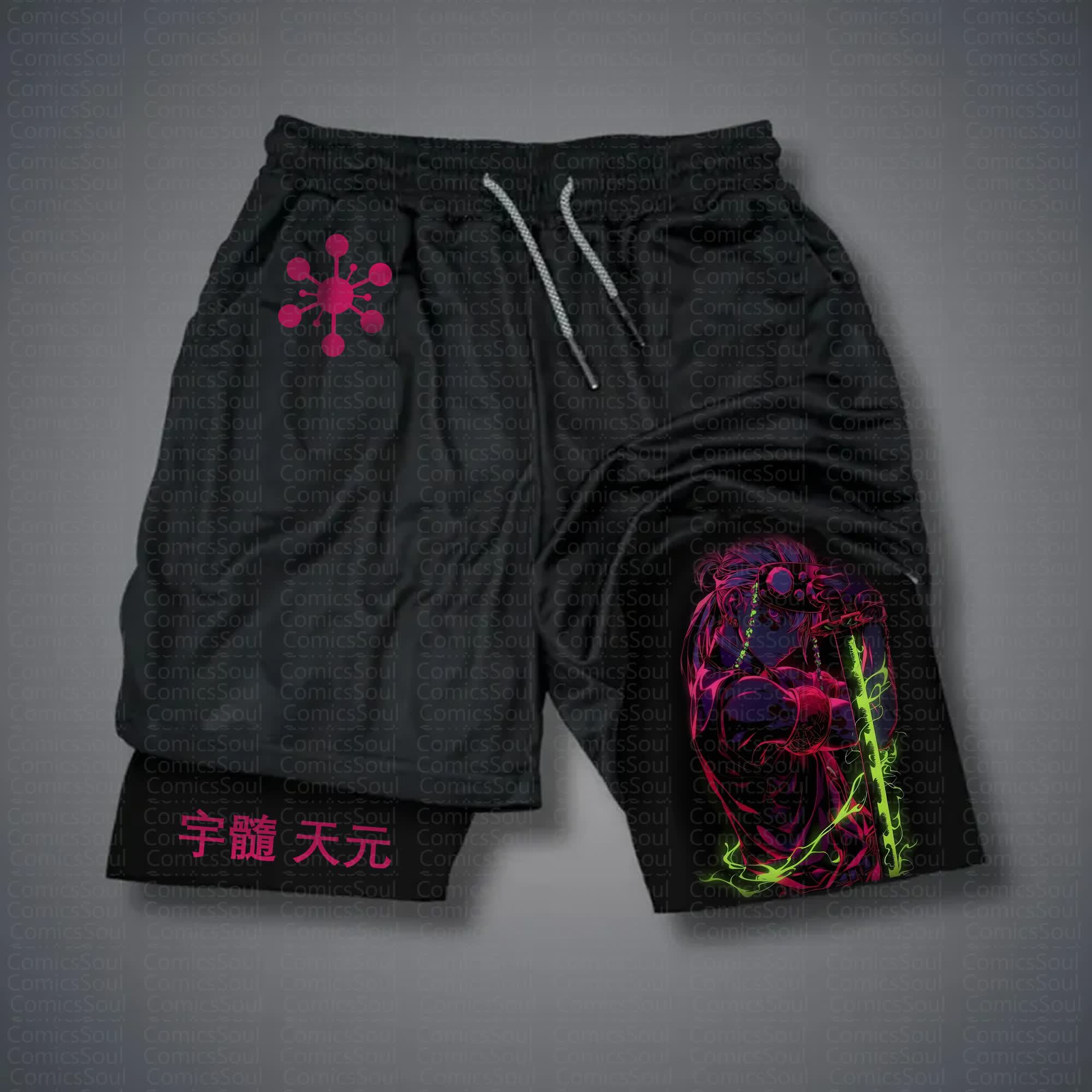 Unisex Casual Anime Streetwear Shorts 丨Comicssoul