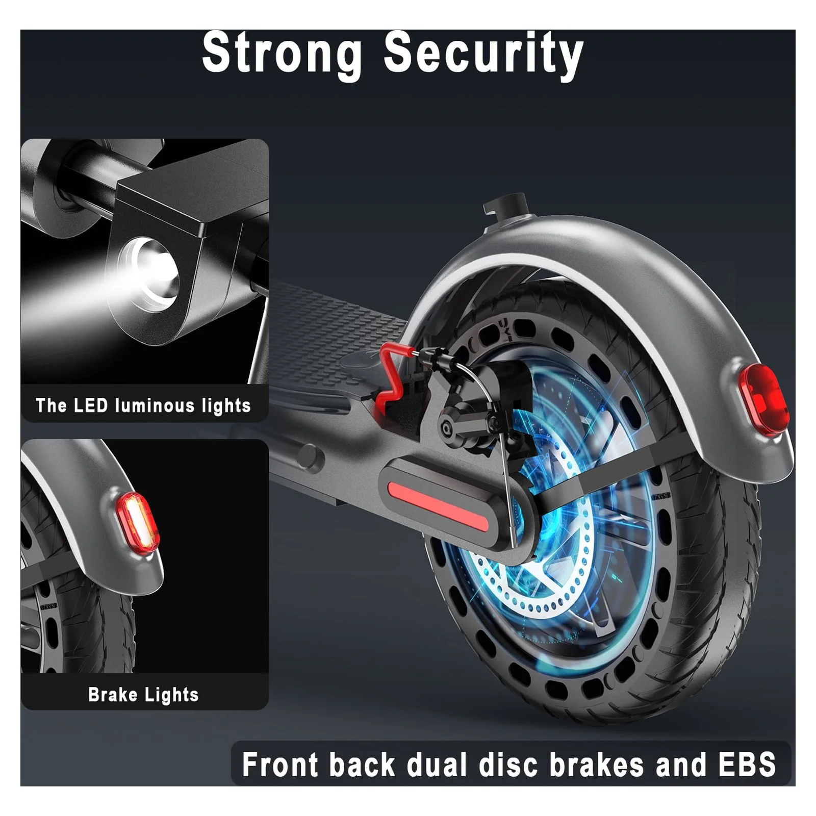 AOVOPRO ES80 350W 8.5' Foldable Electric Scooter for Adults, 21 Miles Range - Image 6